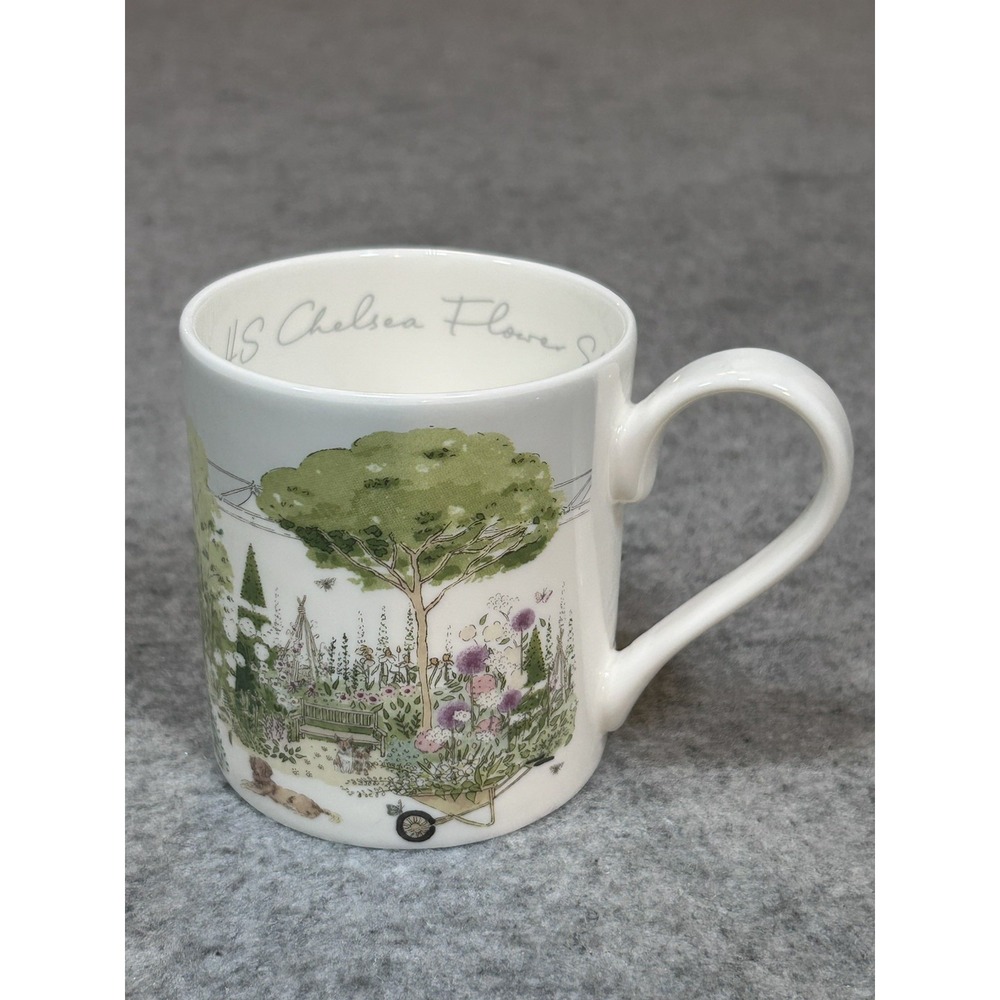 Sophie Allport Chelsea Flower Show 2025 Fine Bone China Coffee Cup Mug Mint